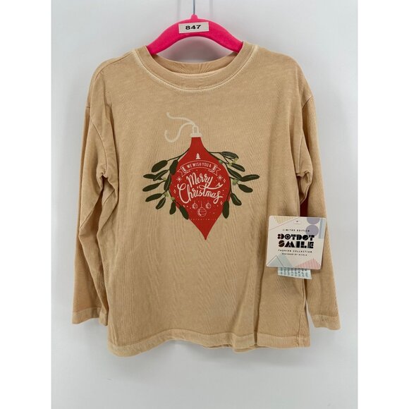 Unisex Kids Dotdotsmile Long Sleeves Christmas Shirt size 3/4 New With Tags - Picture 1 of 5